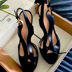 Prada peeptoe pump